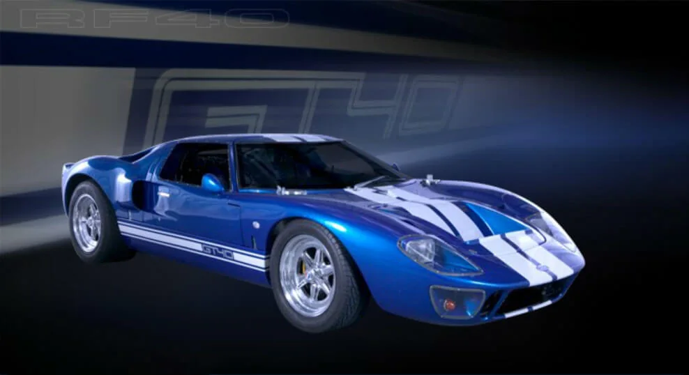 Roaring Forties GT40, three quarter view